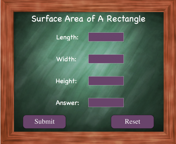 Rectangle Surface Area Calculator – ActionScript 3.0