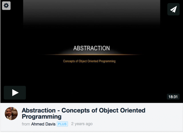 Abstraction – Concepts of Object Oriented Programming