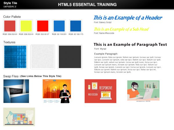 HTML Essential Training – Style Tile